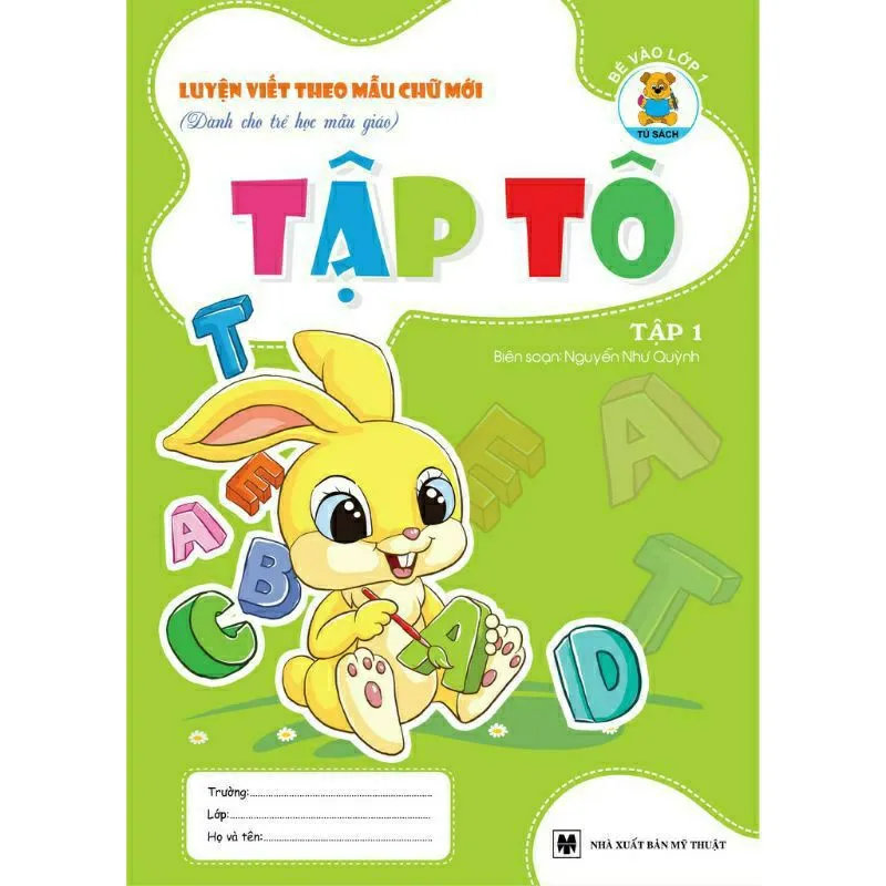 Ảnh Sách - Bộ 10 Quyển Tô Nét Cơ Bản, Tô Chữ, Tô Số - Làm Quen Chữ Cái / Chữ Số ( Chuẩn Bị Vào Lớp 1 ) 2