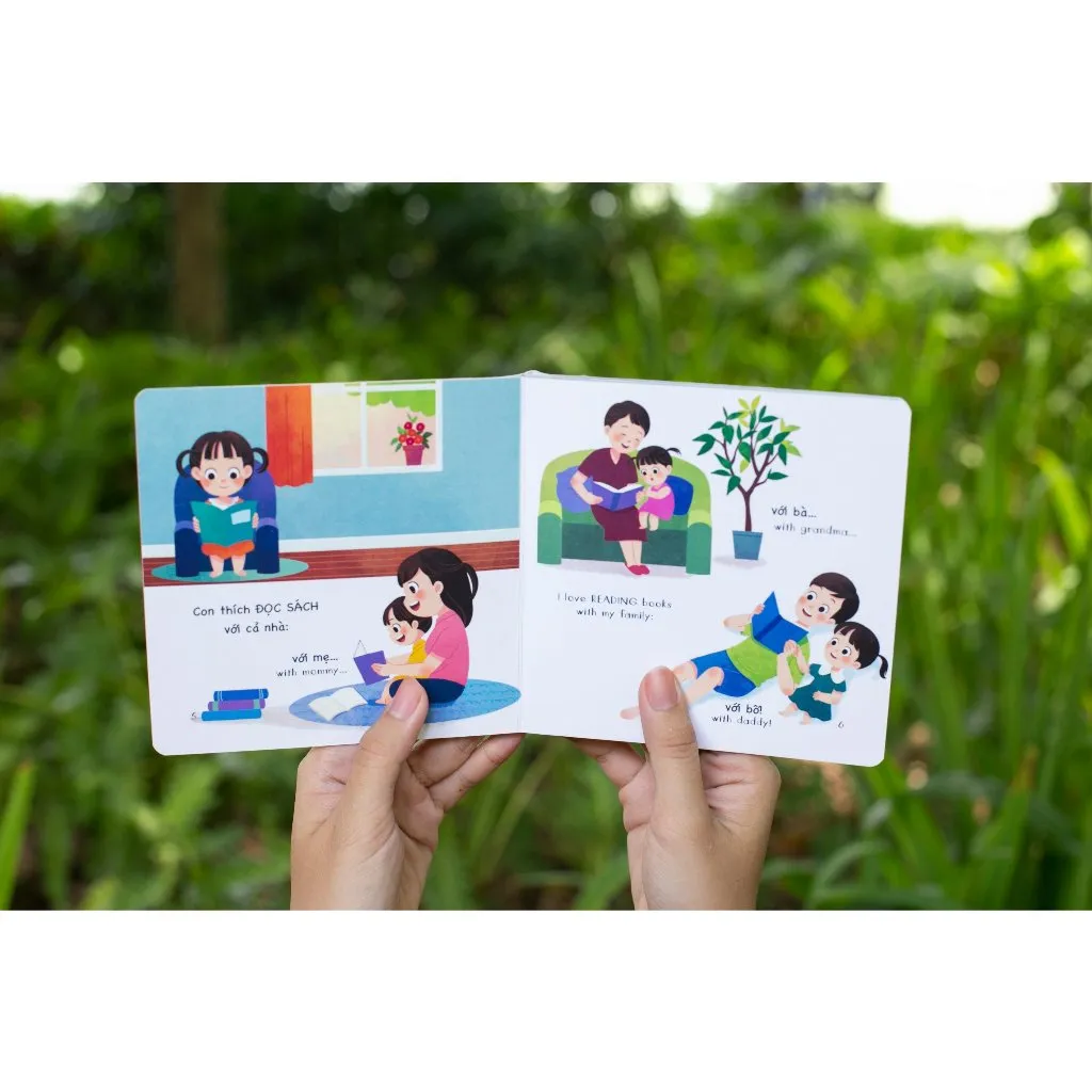 Ảnh Sách - Bộ Bé Học Giao Tiếp 4 cuốn - Bồi cứng & Song ngữ Việt-Anh 2