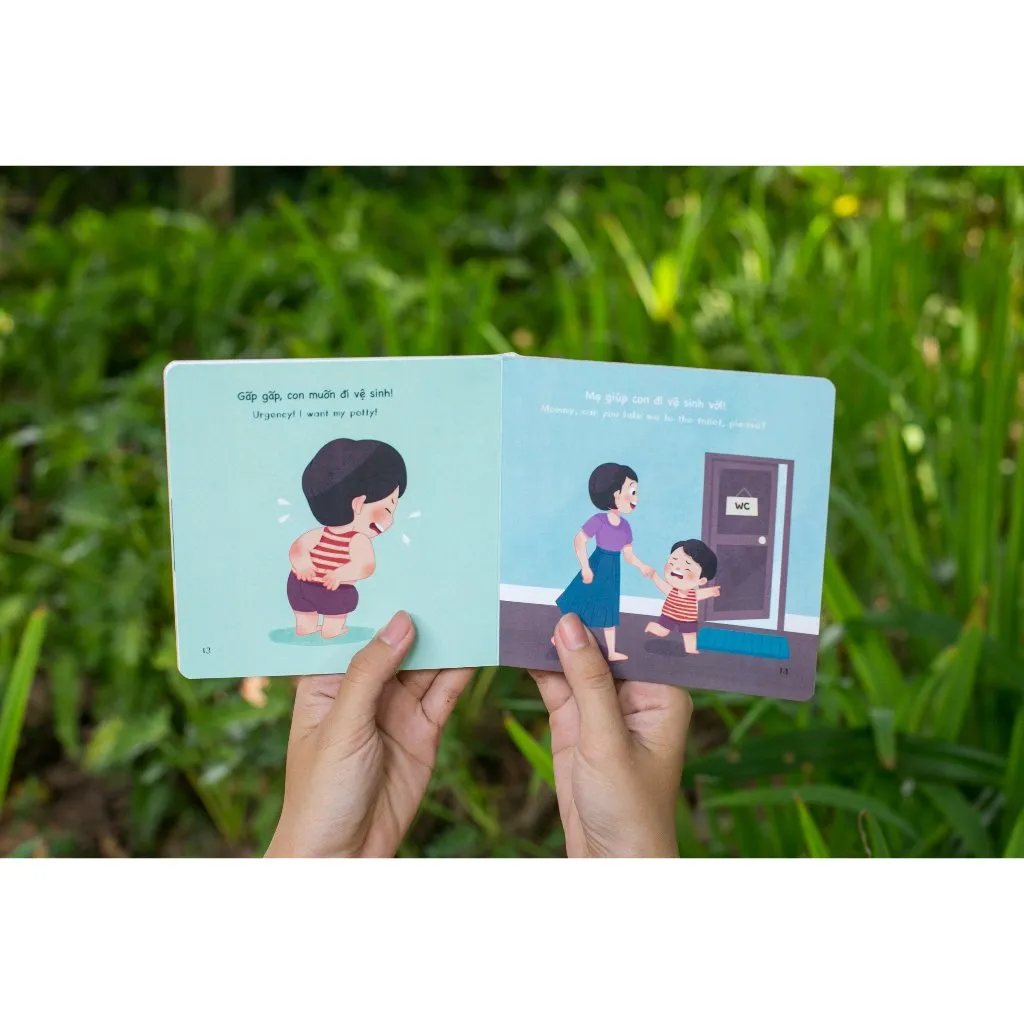 Ảnh Sách - Bộ Bé Học Giao Tiếp 4 cuốn - Bồi cứng & Song ngữ Việt-Anh 4