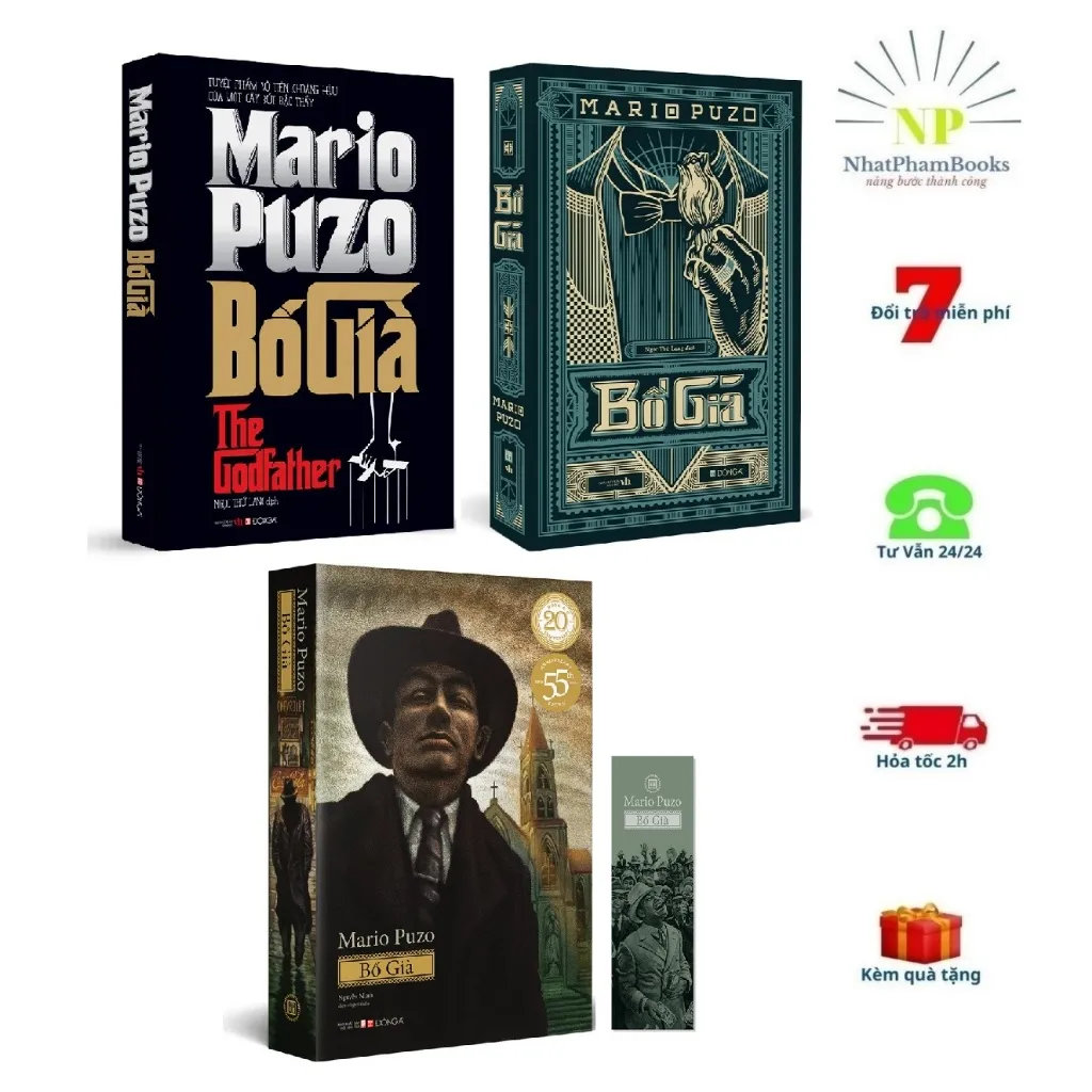 Ảnh Sách - Bố Già - Tác giả Mario Puzo (Bìa Mềm - Các Phiên Bản) 1