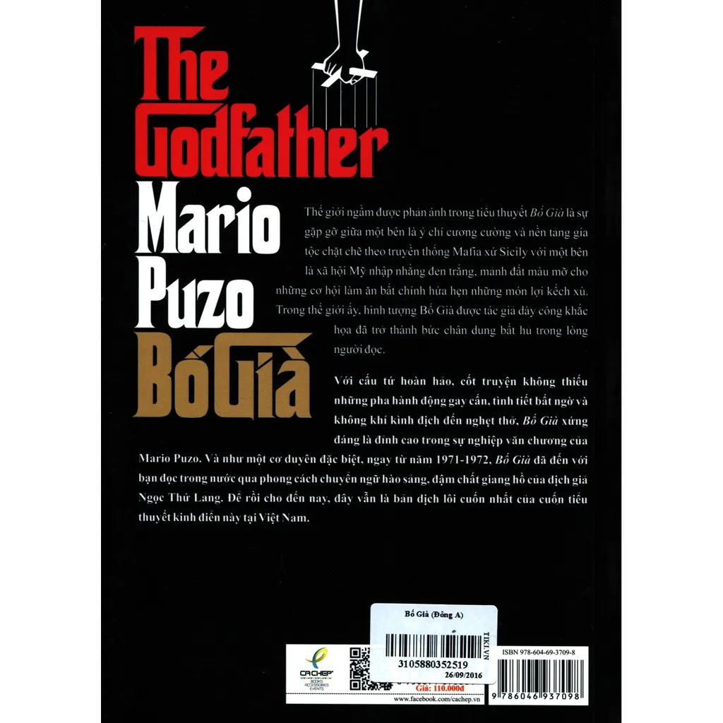 Ảnh Sách - Bố Già - Tác giả Mario Puzo (Bìa Mềm - Các Phiên Bản) 3