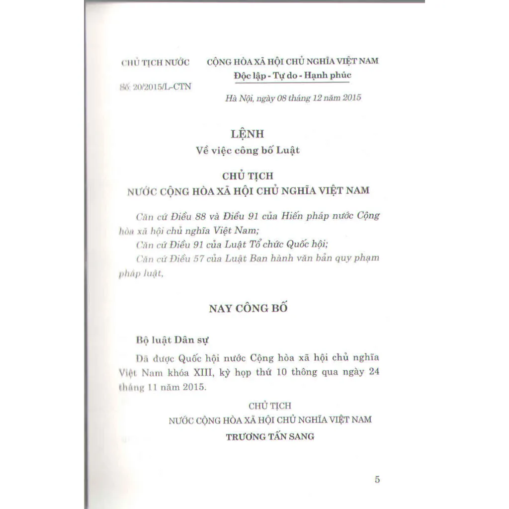Ảnh Sách Bộ Luật Dân Sự (Hiện Hành) 1