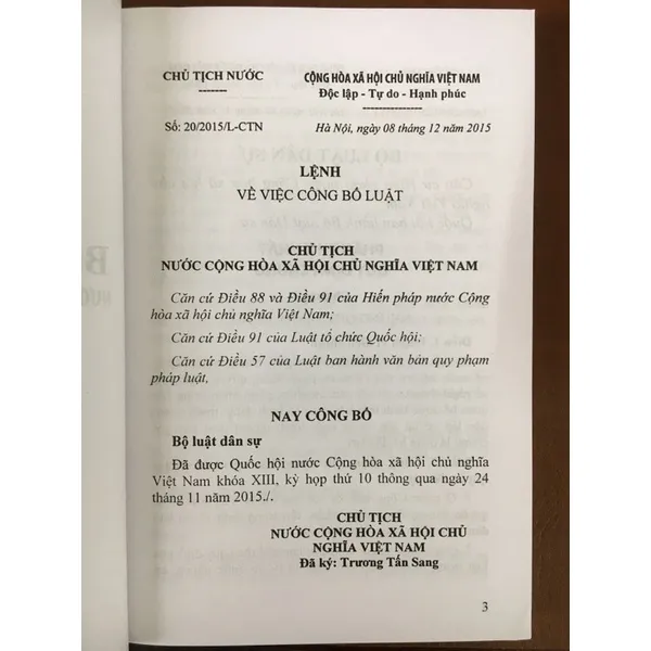 Ảnh Sách - Bộ luật dân sự (NXB Lao động) 3