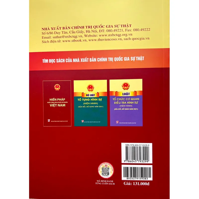 Ảnh Sách - Bộ Luật Hình Sự (Hiện Hành) (Bộ Luật Năm 2015 Sửa Đổi, Bổ Sung Năm 2017) 1