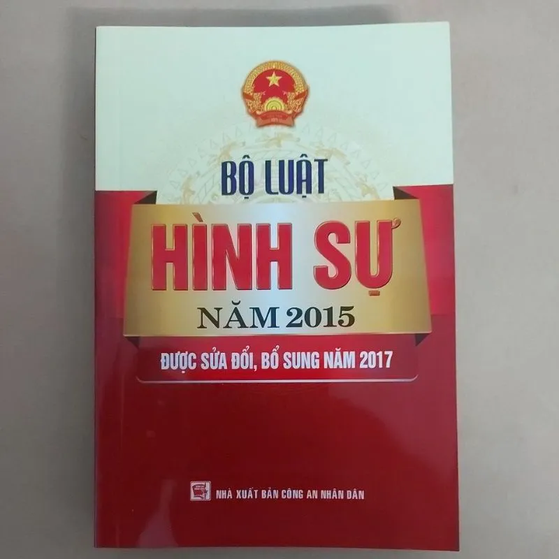 Ảnh Sách - Bộ luật Hình sự năm 2015 sửa đổi, bổ sung 2017 1