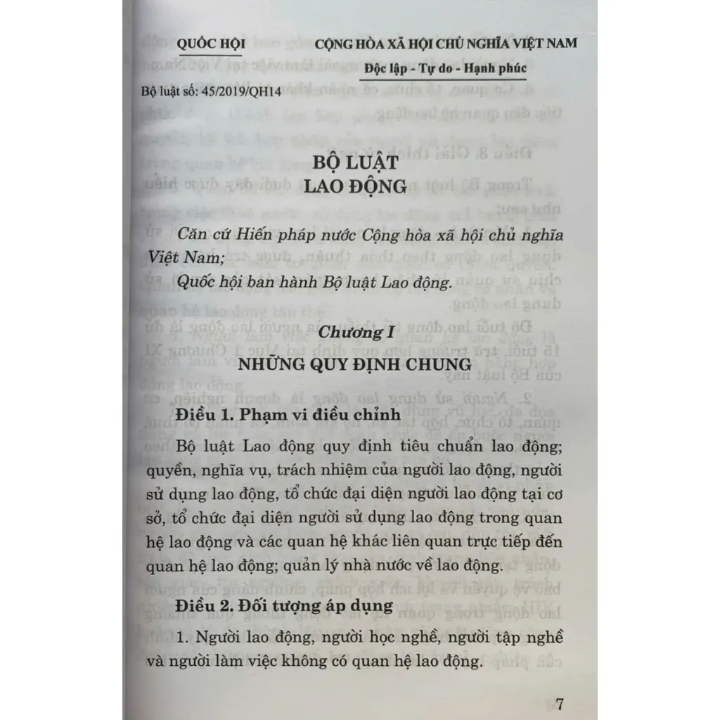 Ảnh Sách- Bộ luật lao động (Hiện hành) 3