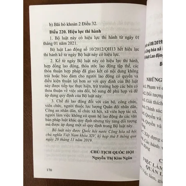 Ảnh Sách - Bộ luật Lao động (NXB Lao động) 4