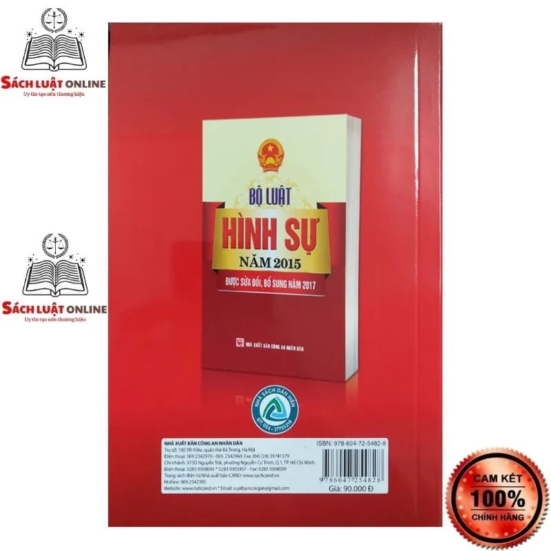 Ảnh Sách - Bộ luật Tố tụng hình sự năm 2015 được sửa đổi, bổ sung năm 2021 1