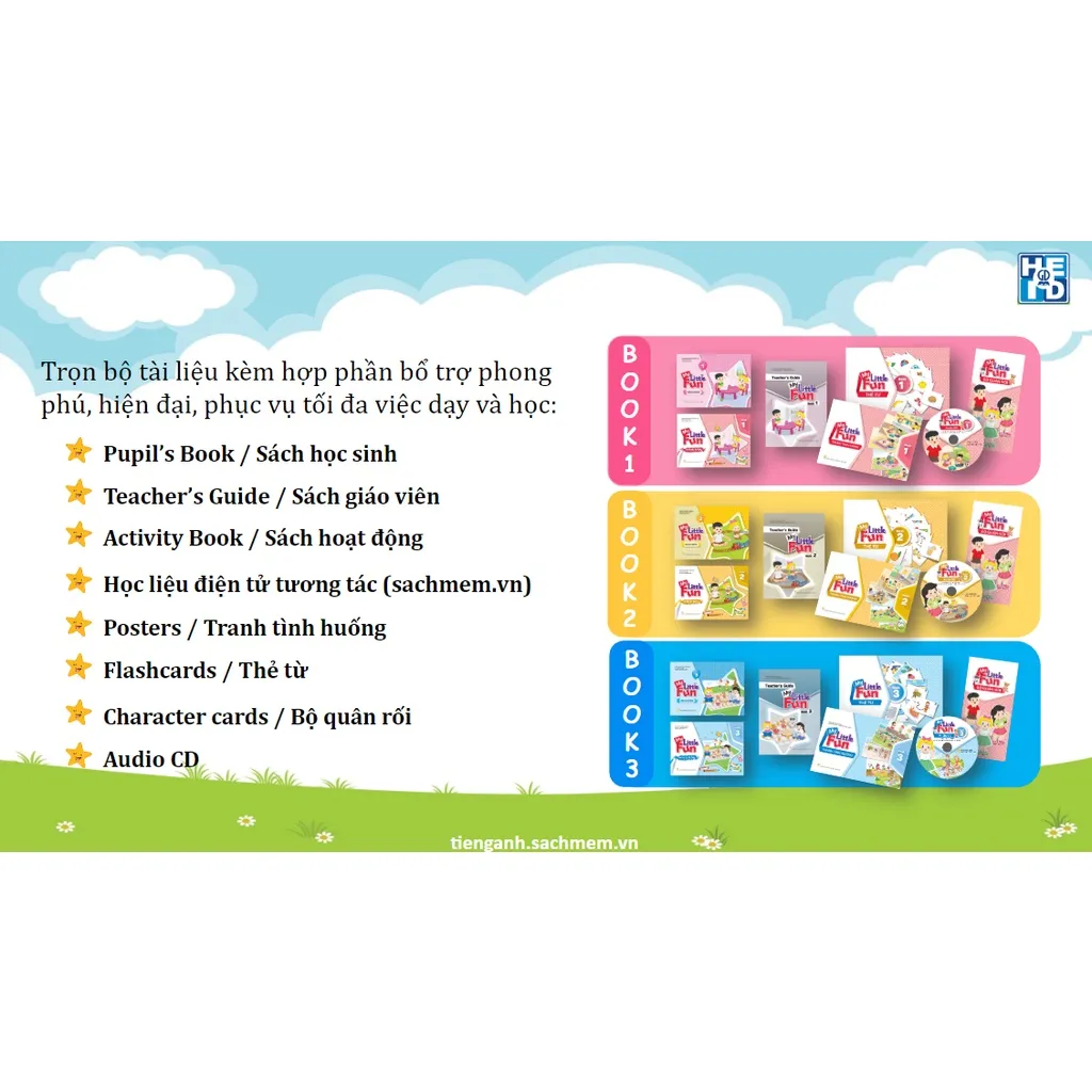 Ảnh Sách - Bộ My Little Fun book 3 Class book+Activity book (5-6 tuổi), tặng kèm tài khoản học online 12 tháng 1