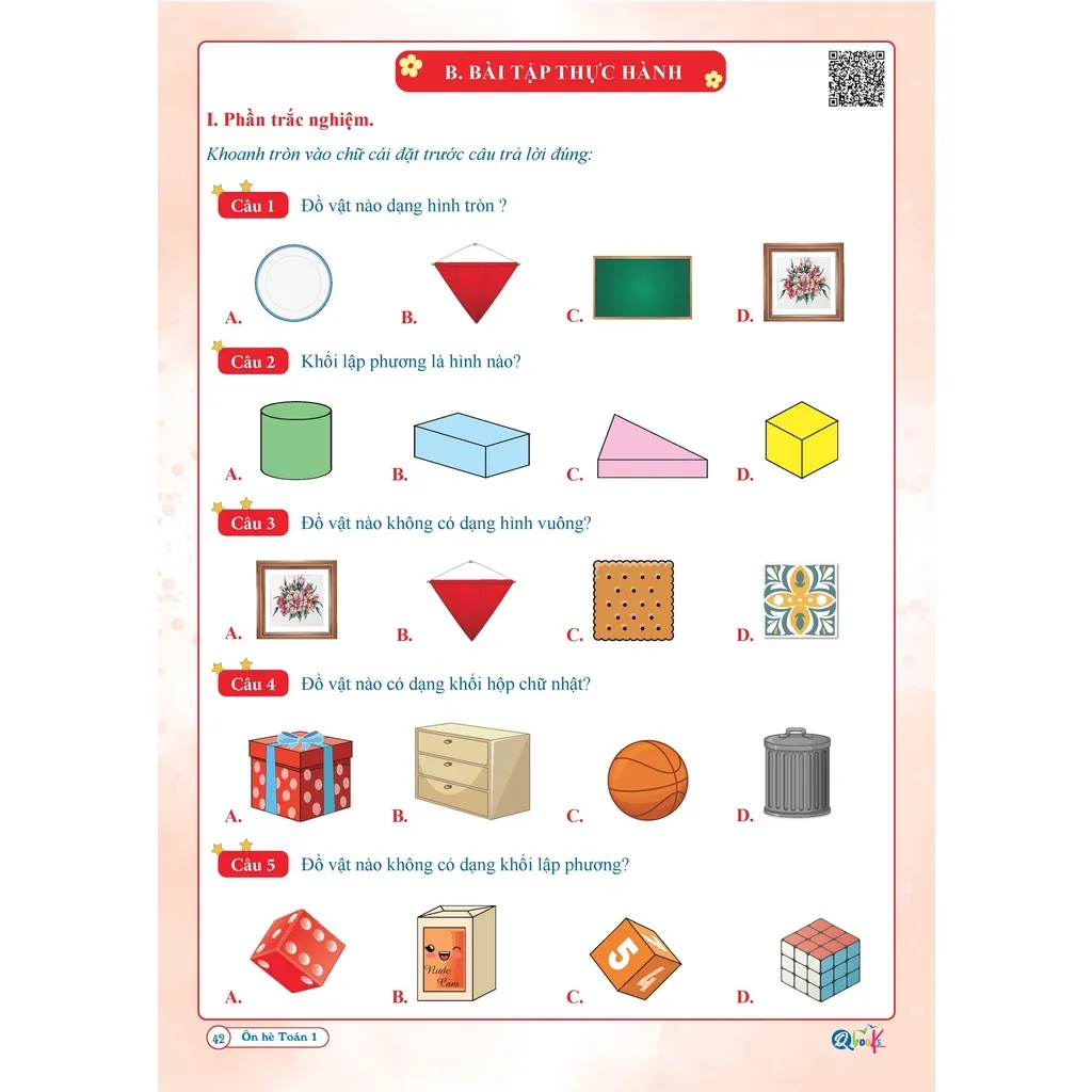 Ảnh Sách - Bộ Ôn Hè Lớp 1 (Toán + Tiếng Việt) - Dành Cho Học Sinh Lớp 1 Lên Lớp 2 - Theo Chương Trình SGK Mới Nhất (2 Cuốn) 4