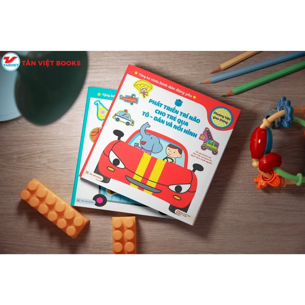Ảnh Sách - Bộ sách Phát triển trí não cho trẻ qua Tô - Dán và Nối Hình (Tân Việt Books) 4