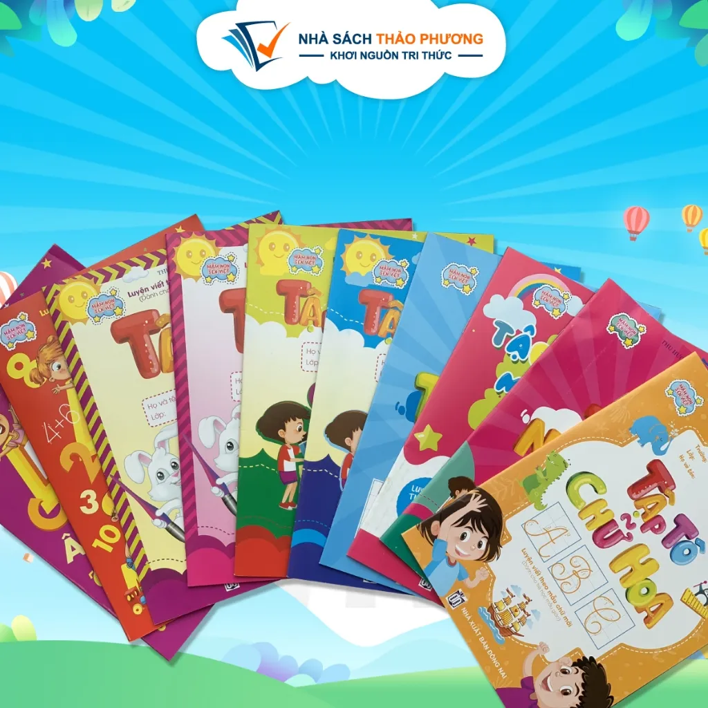 Ảnh Sách - Bộ tập tô chữ chuẩn bị cho bé chuẩn bị vào lớp 1 - Dành cho trẻ học Mẫu giáo (Lẻ cuốn) 1