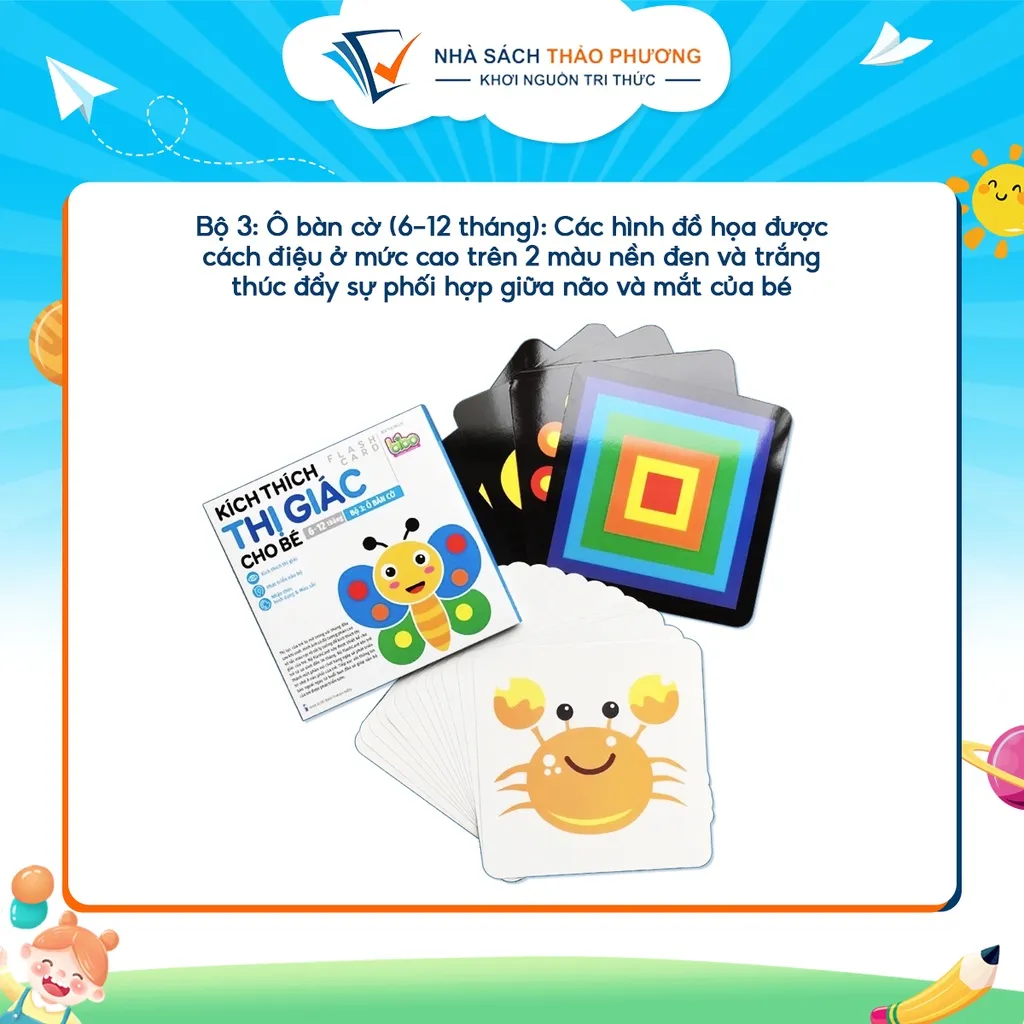 Ảnh Sách - Bộ thẻ kích thích thị giác cho bé theo chủ đề cho trẻ từ 0 đến 36 tháng 4