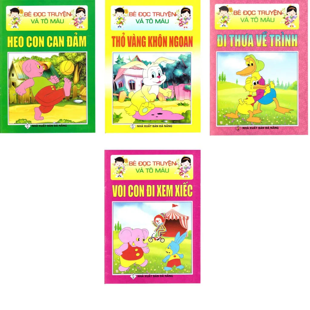 Ảnh Sách - Bộ tranh tô màu cho bé có cốt truyện - Trọn bộ 17 cuốn 1