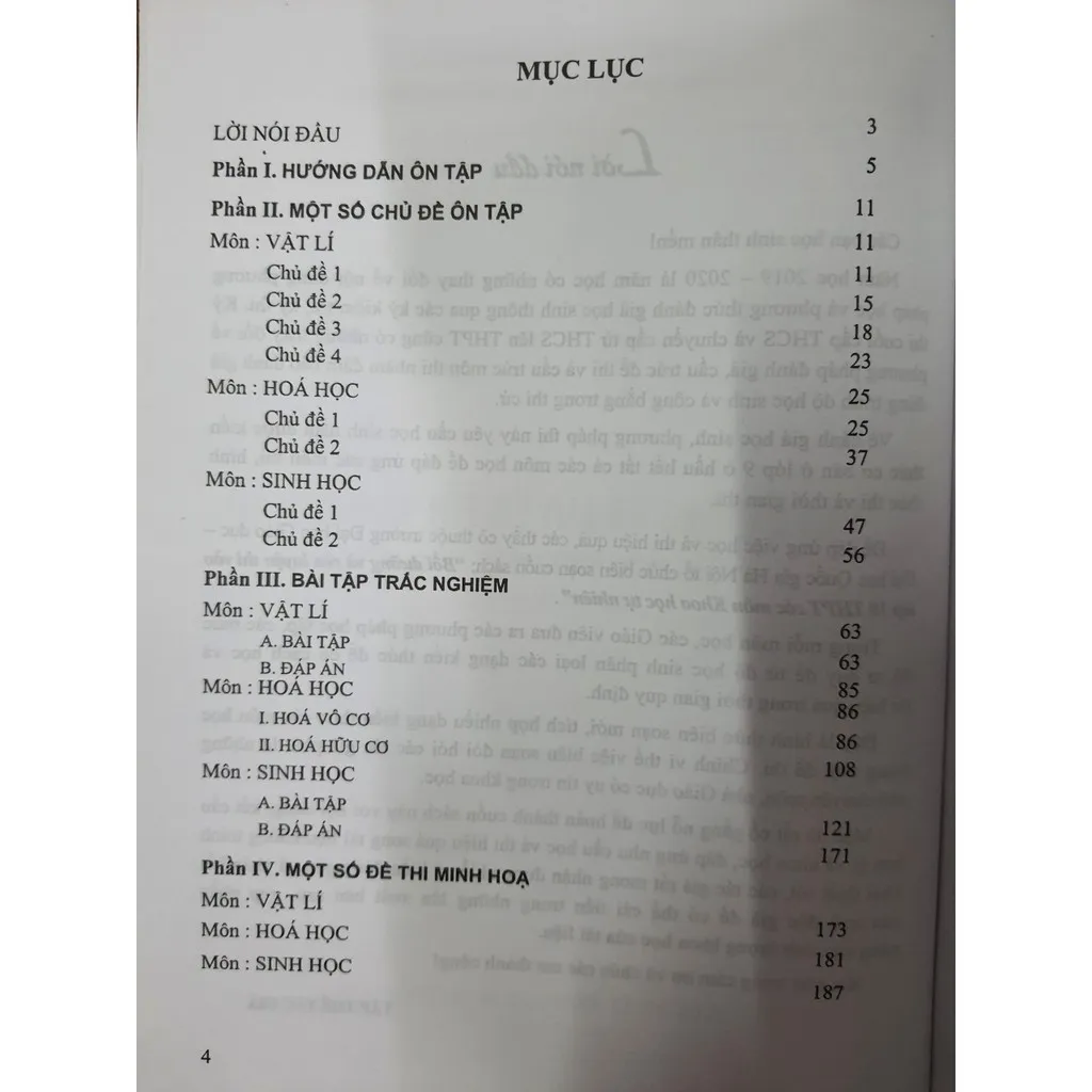 Ảnh Sách - Bồi dưỡng và luyện thi vào lớp 10 trung học phổ thông các môn Khoa Học Tự Nhiên 2