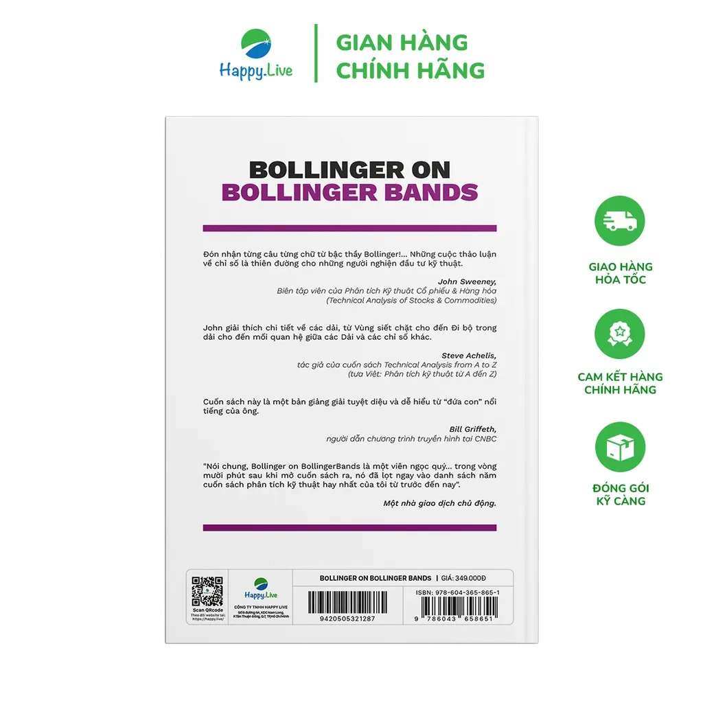 Ảnh Sách Bollinger on Bollinger Bands- Đọc Vị Biến Động Thị Trường Dựa Vào Công Cụ Phân Tích Kỹ Thuật Bollinger Bands 2