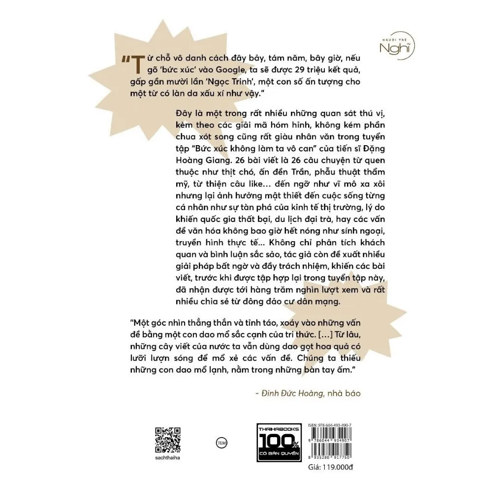 Ảnh Sách - Bức xúc không làm ta vô can 2