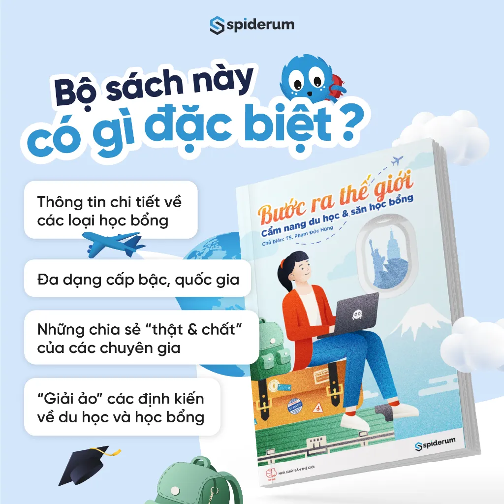 Ảnh Sách Bước Ra Thế Giới: Cẩm Nang Du Học Và Săn Học Bổng - Tác giả Tiến sĩ Phạm Đức Hùng (TB 435k) 1