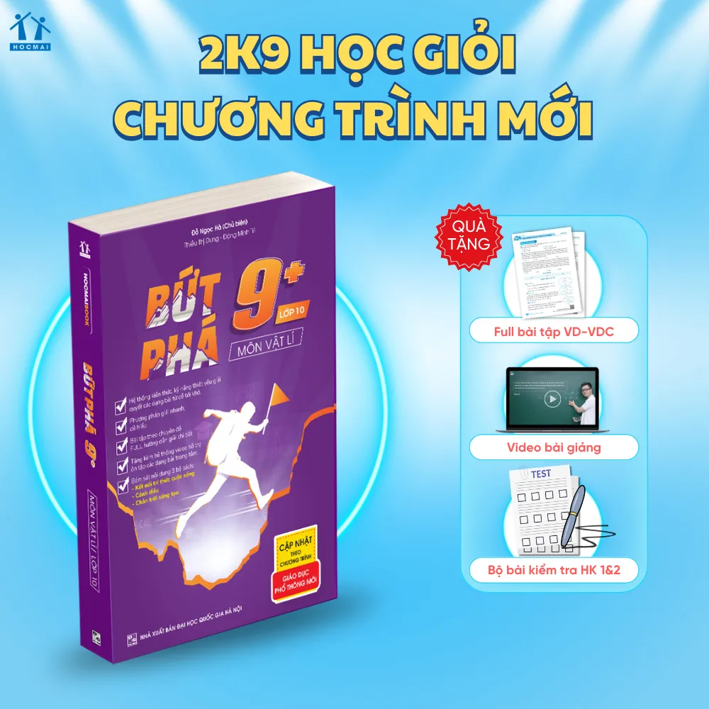 Ảnh Sách Bứt phá 9+ lớp 10 môn Vật lí - HOCMAI 1