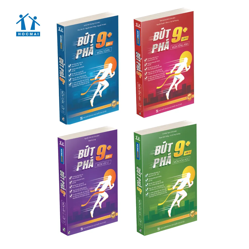 Ảnh Sách - Bứt Phá 9+ Lớp 11 - Môn Toán, Lý, Hóa, Anh - HOCMAI (Theo chương trình GDPT cũ) 1