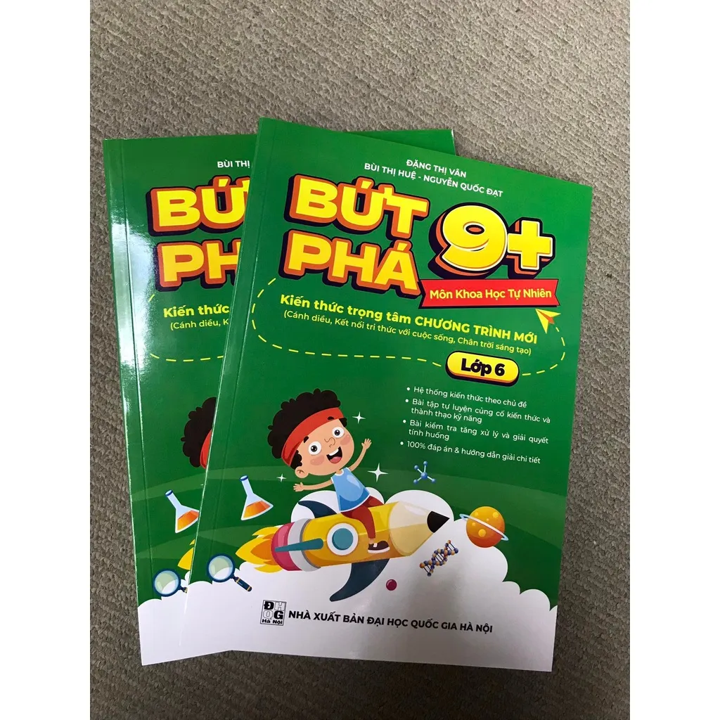 Ảnh Sách Bứt phá 9+ lớp 6 môn Khoa Học Tự Nhiên (Theo chương trình SGK mới). Bí kíp giúp con đạt toàn điểm 9,10 trên lớp 3