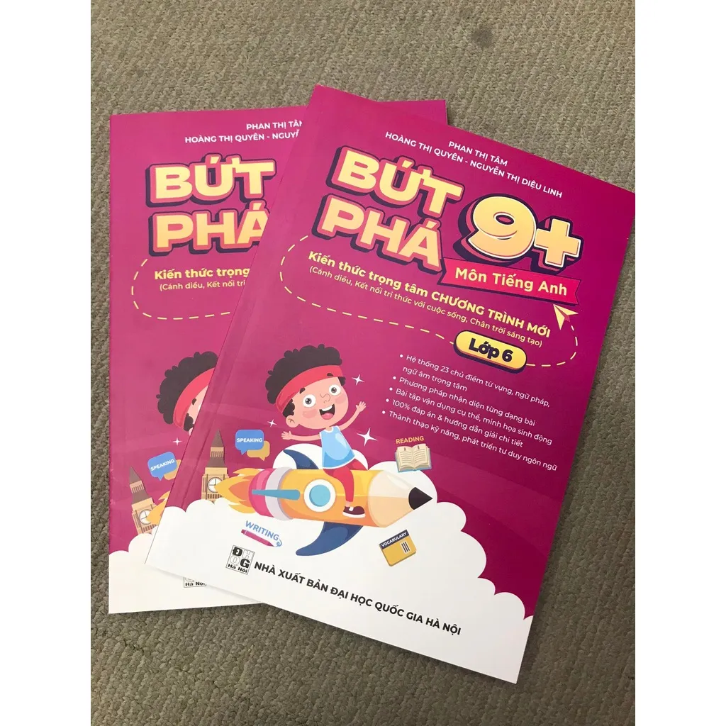 Ảnh Sách Bứt phá 9+ lớp 6 Tiếng Anh (theo chương trình Giáo dục Phổ thông mới). Bí kíp giúp con đạt toàn điểm 9,10 trên lớp 3