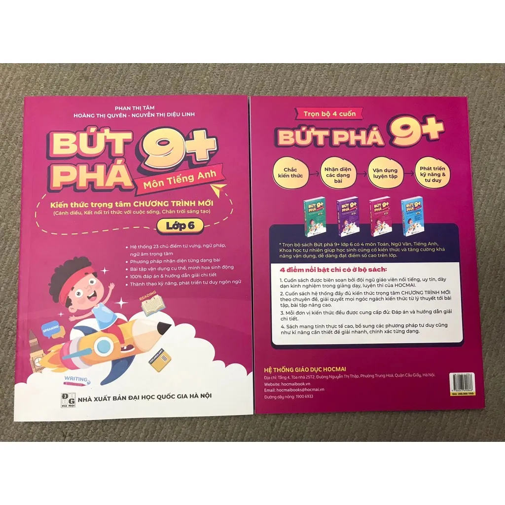 Ảnh Sách Bứt phá 9+ lớp 6 Tiếng Anh (theo chương trình Giáo dục Phổ thông mới). Bí kíp giúp con đạt toàn điểm 9,10 trên lớp 4