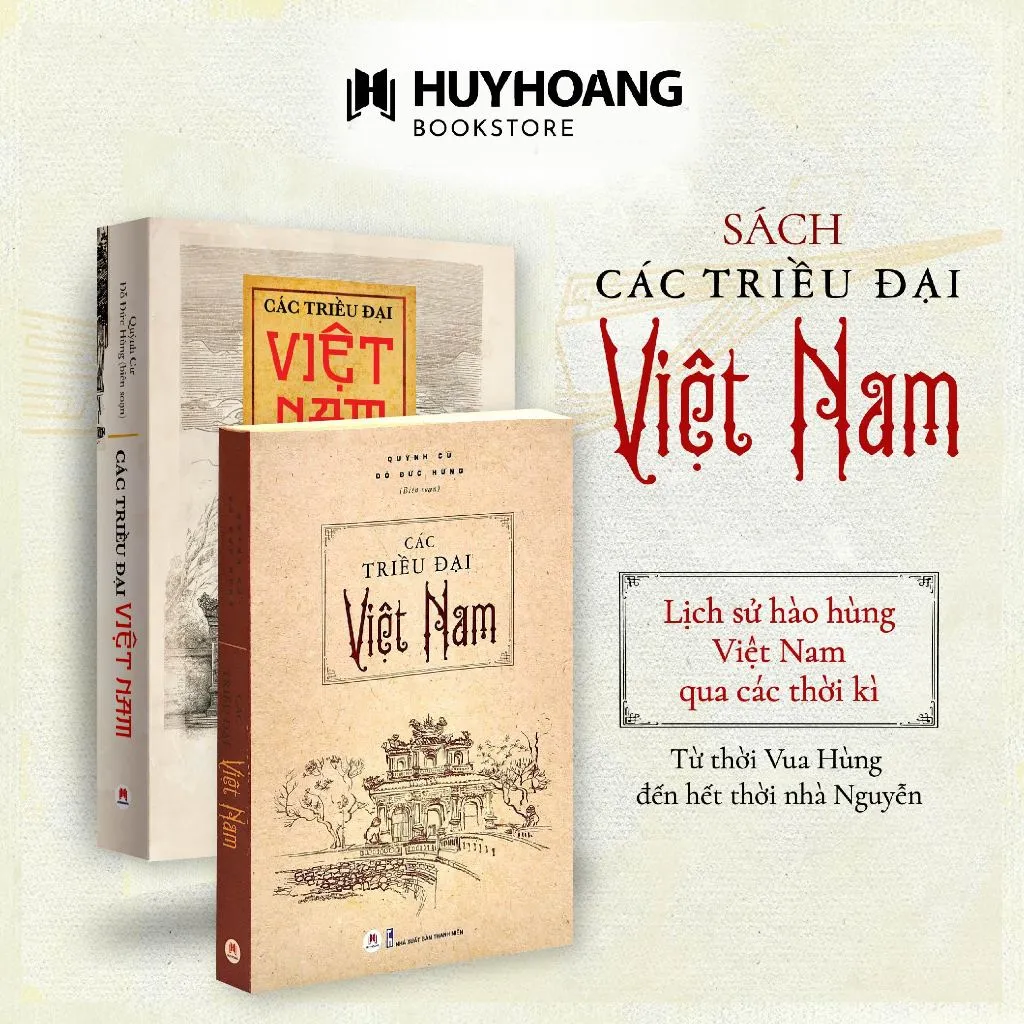 Ảnh Sách Các Triều Đại Việt Nam Bìa Mềm, lịch sử Việt Nam, Triều đại Việt Nam, Huy Hoàng Bookstore 2