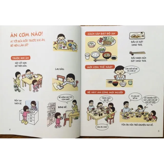 Ảnh Sách - Cẩm nang sinh hoạt bằng tranh cho bé - trọn bộ 4 quyển 1