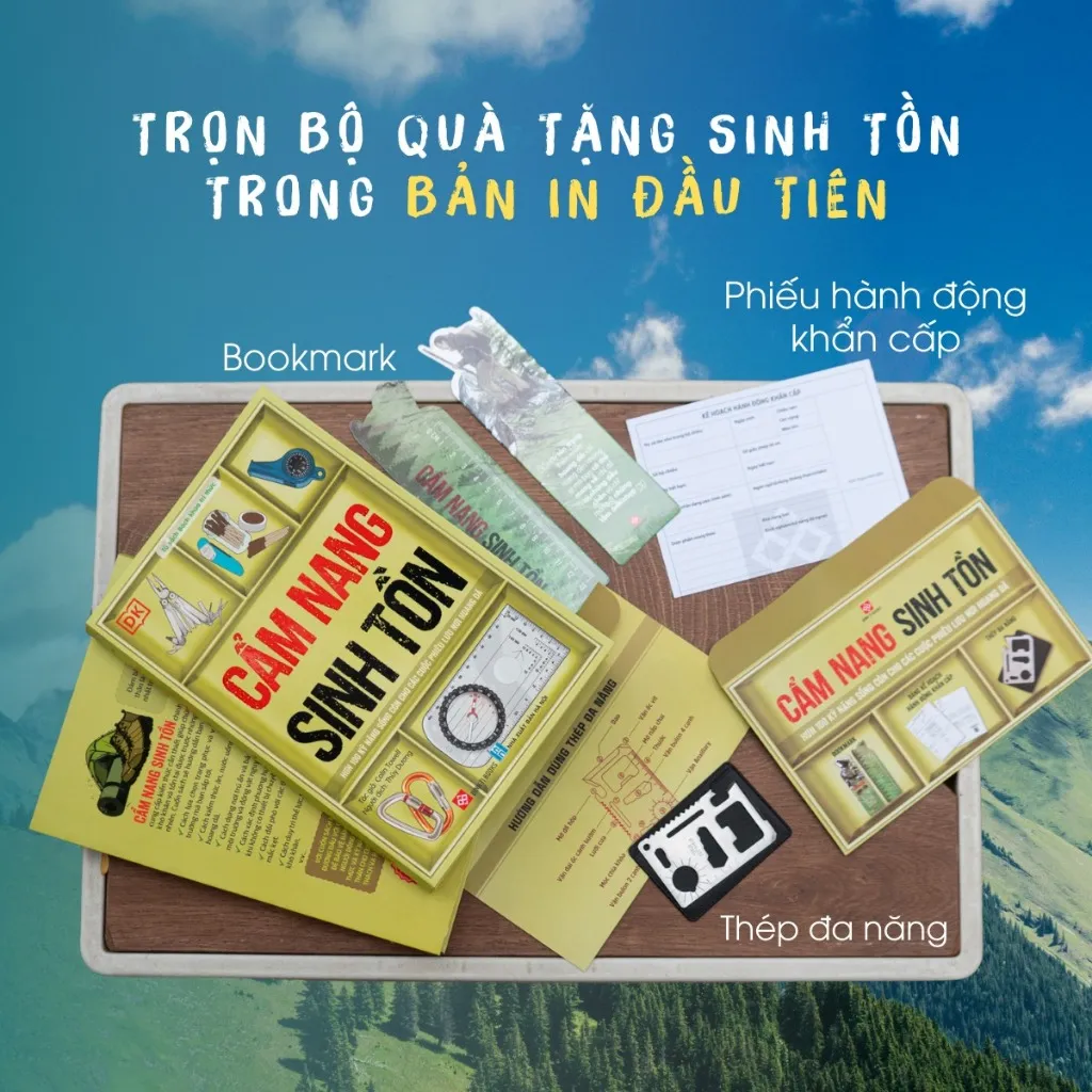Ảnh Sách - Cẩm nang sinh tồn (Hơn 100 kỹ năng sống còn cho các cuộc phiêu lưu nơi hoang dã) Đinh Tị Books 3