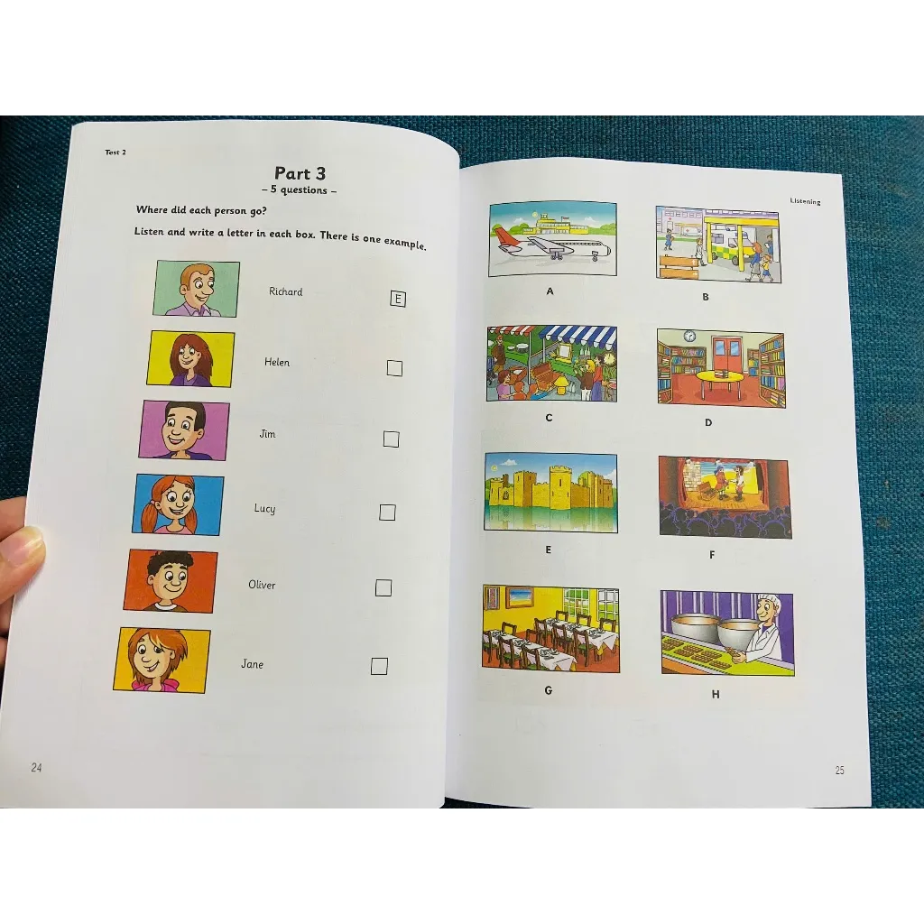 Ảnh Sách - Cambridge English Flyers Gộp 4 ( Kèm Mã Quét Đáp Án Và Mp3)-khổ A5 siêu tiết kiệm 4