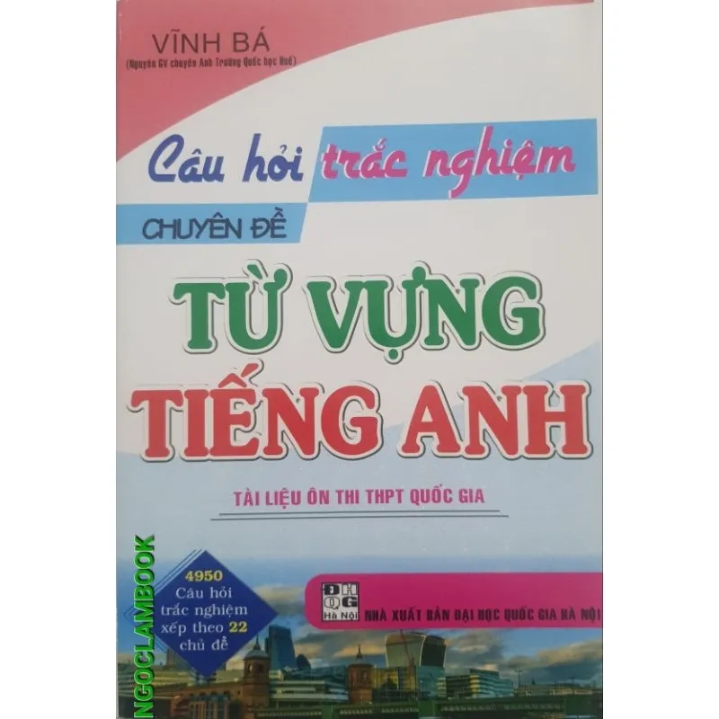 Ảnh Sách - Câu hỏi trắc nghiệm chuyên đề từ vựng Tiếng Anh 1