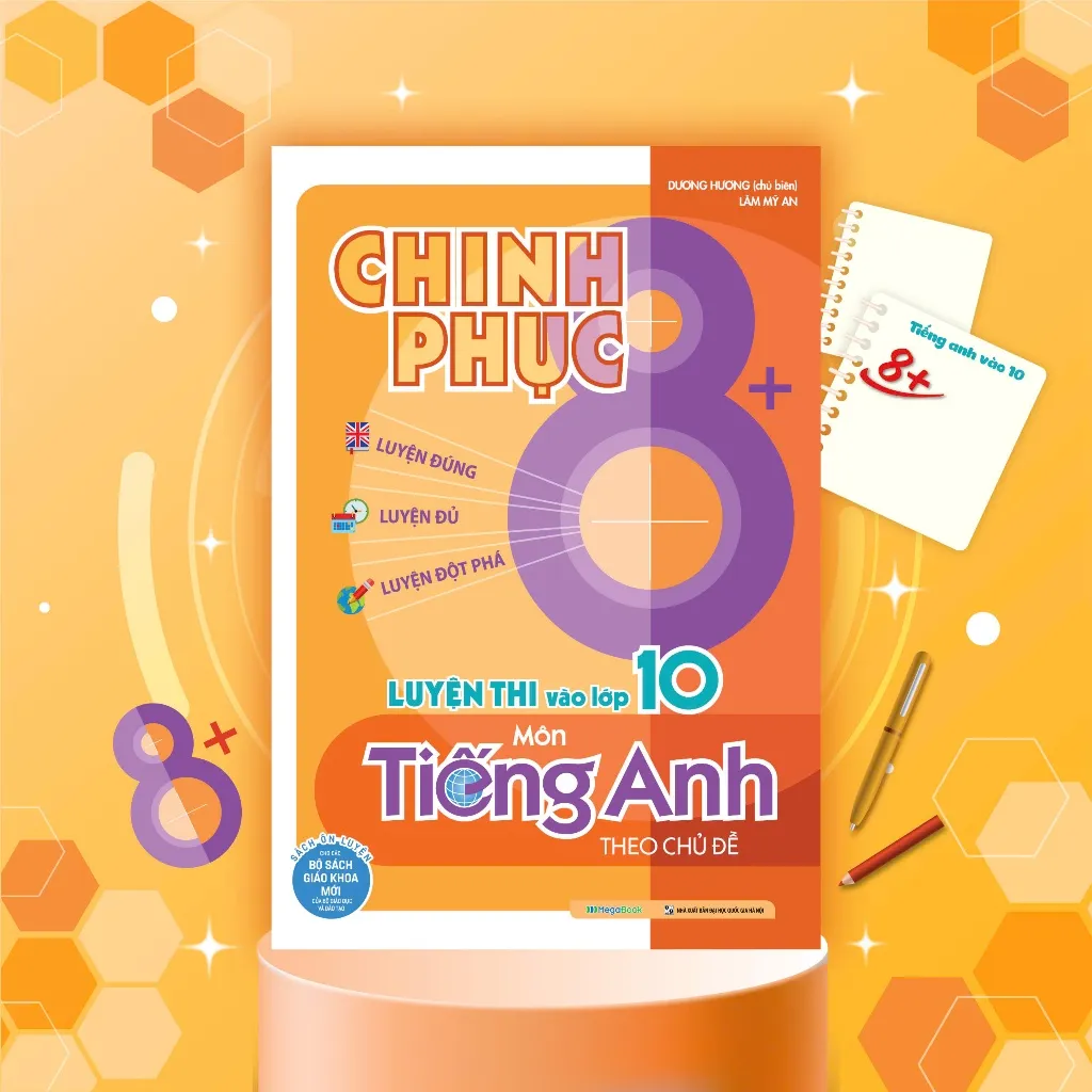 Ảnh Sách Chinh phục 8+ luyện thi vào lớp 10 môn Tiếng Anh theo chủ đề (Sách mới nhất 2025) 2
