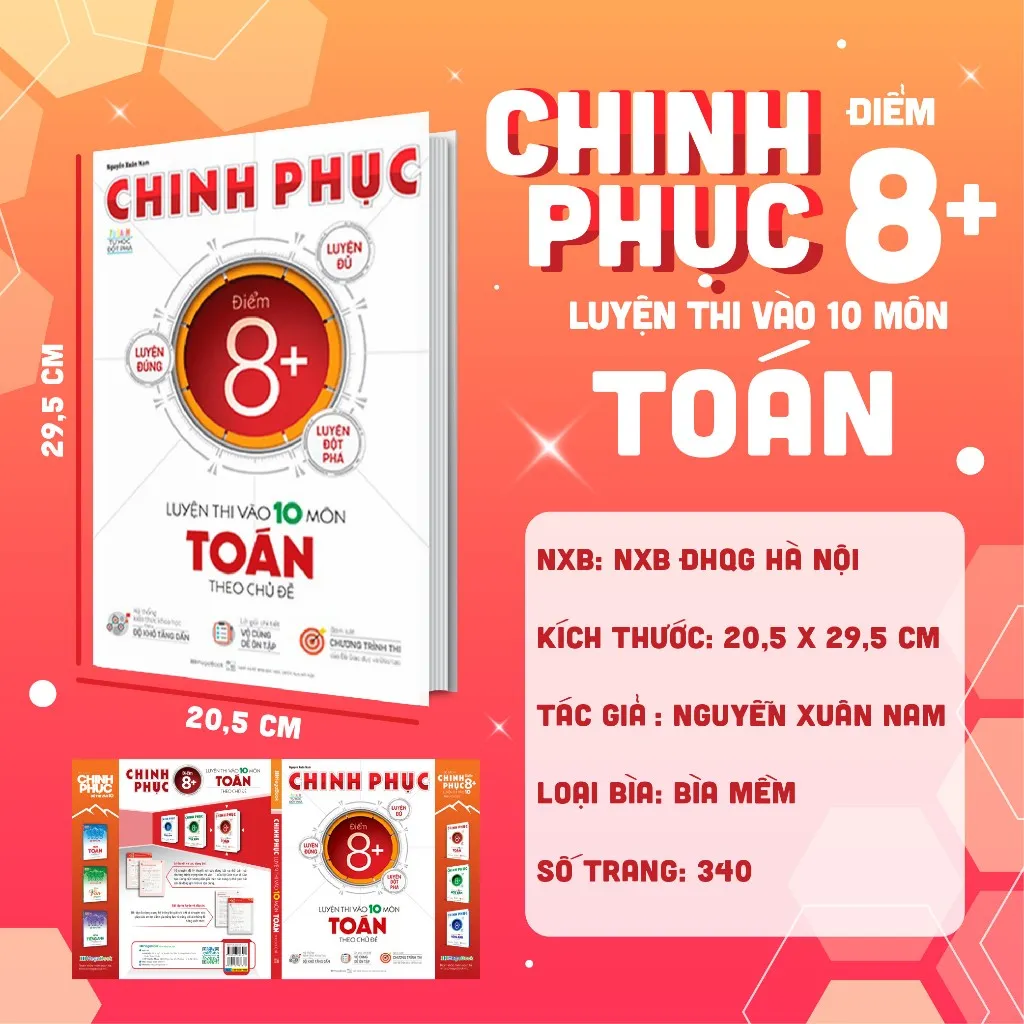 Ảnh Sách Chinh phục luyện thi vào 10 môn Toán theo chủ đề 3