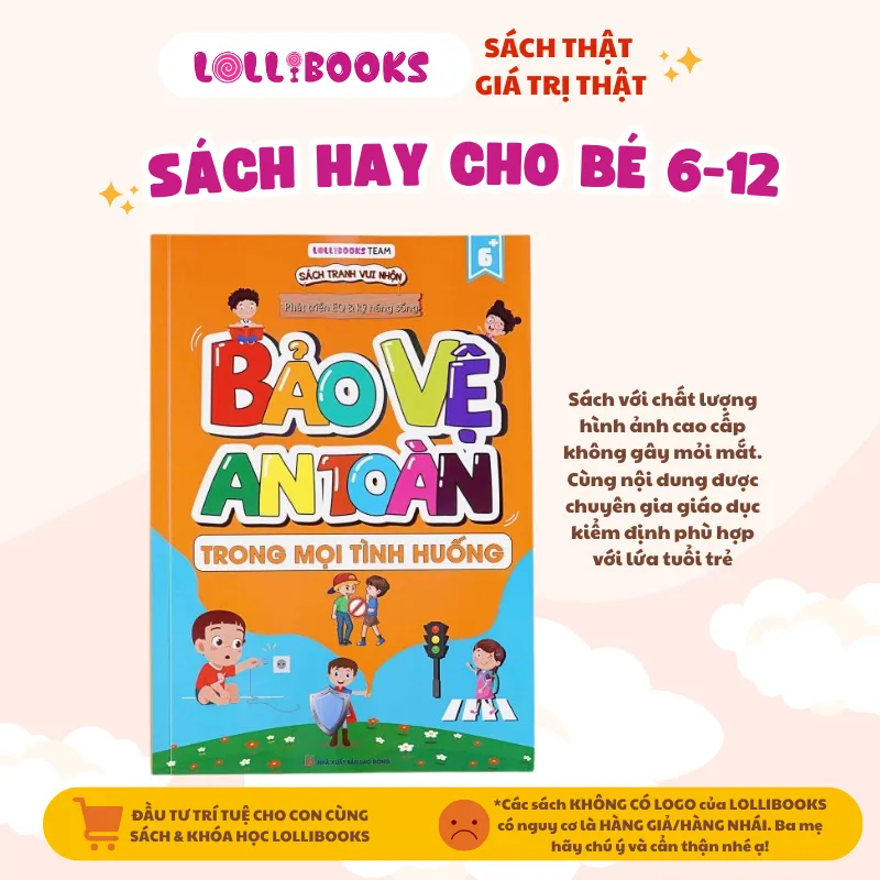 Ảnh Sách cho bé - Bảo vệ an toàn trong mọi tình huống sách Lollibooks dành cho bé từ 6 tuổi 3