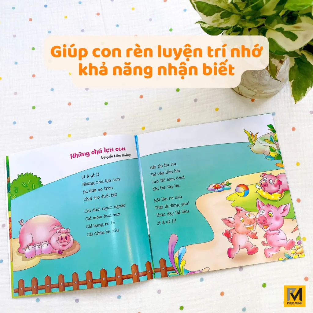 Ảnh Sách Cho Bé Mầm Non - Bộ 8 Chủ Đề Bài Thơ - Bài Hát - Câu Đố Dành Cho Bé Từ 2 Tuổi 3