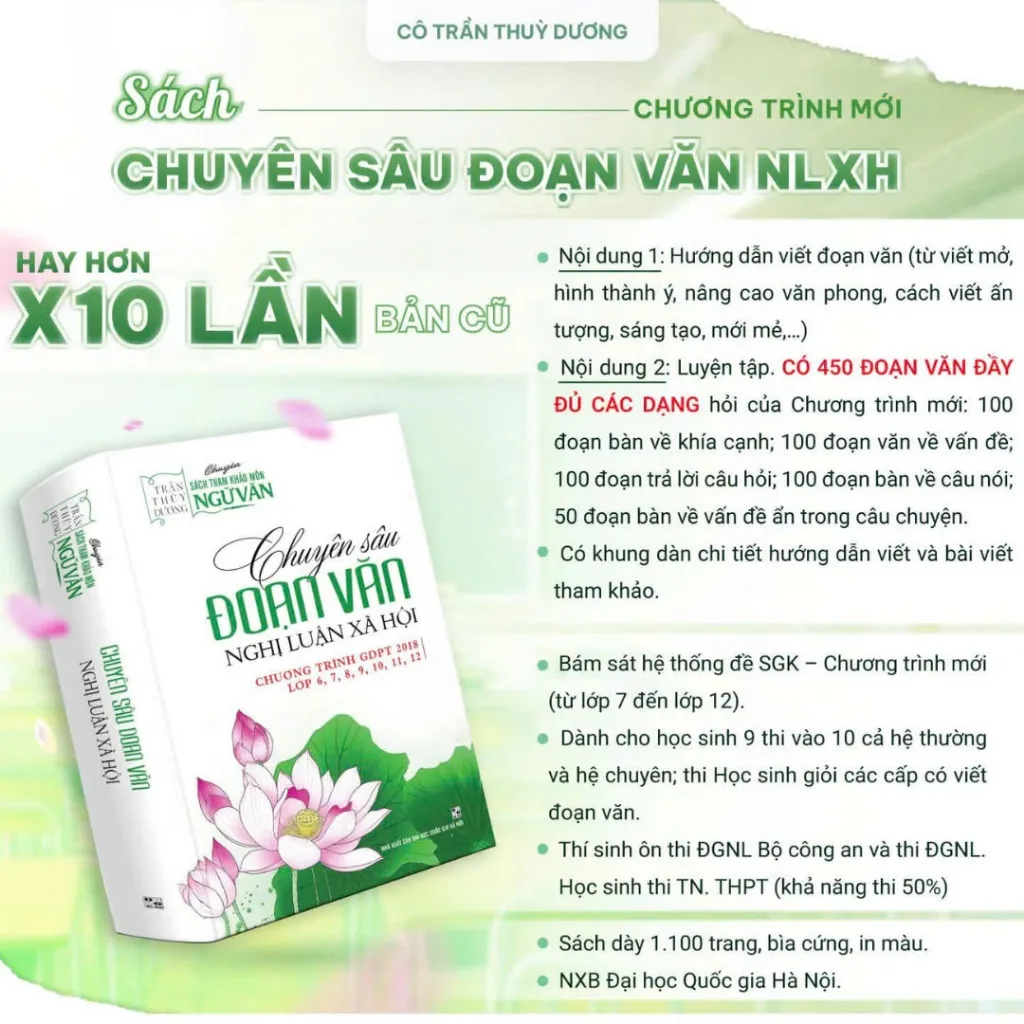 Ảnh SÁCH - Chuyên Sâu Đoạn Văn Nghị Luận Xã Hội 1