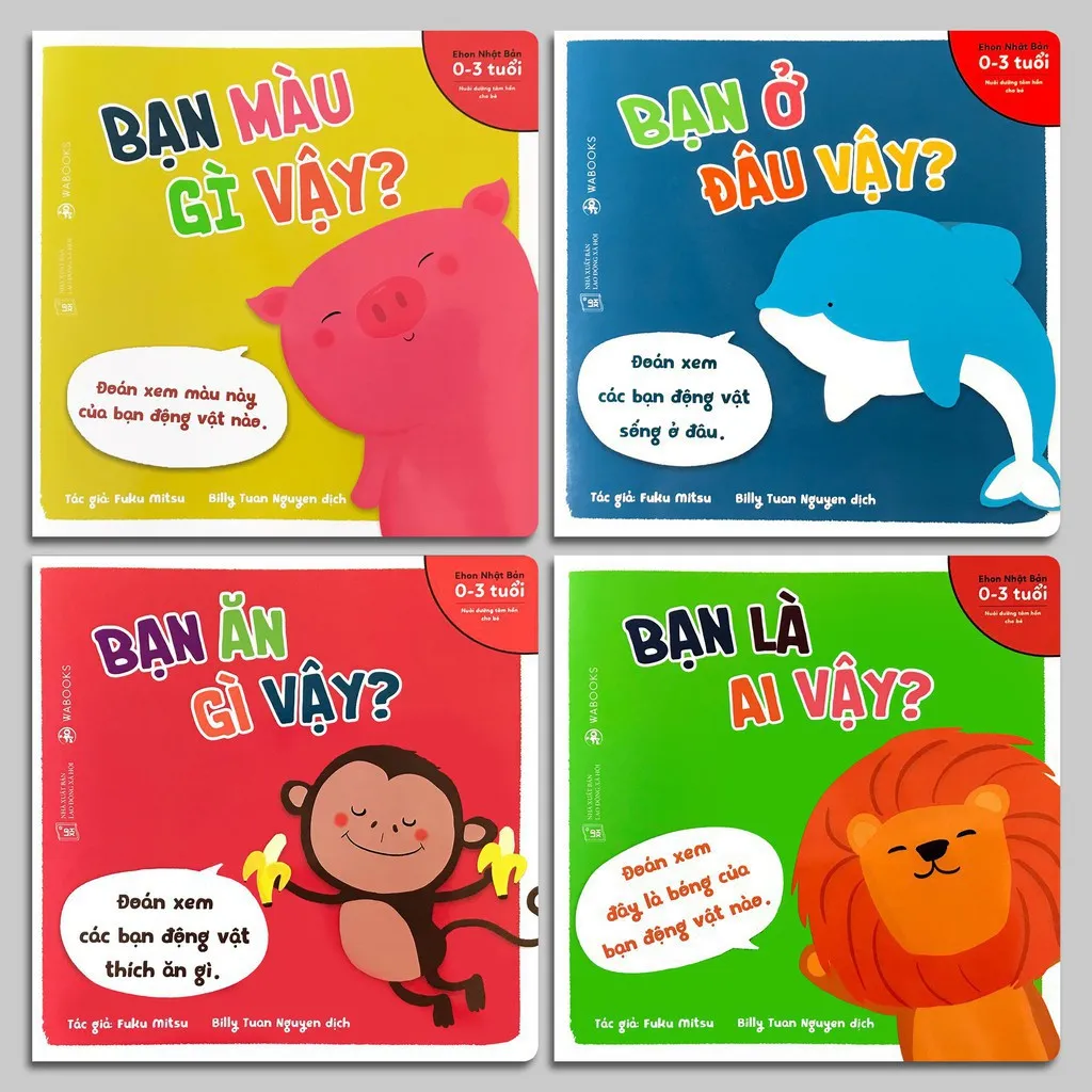 Ảnh Sách - Combo 11 cuốn Ehon cho bé từ 0 - 6 tuổi - Ai giấu cái gì - Buồn ngủ ơi là buốn ngủ - Bạn là ai vậy? 3