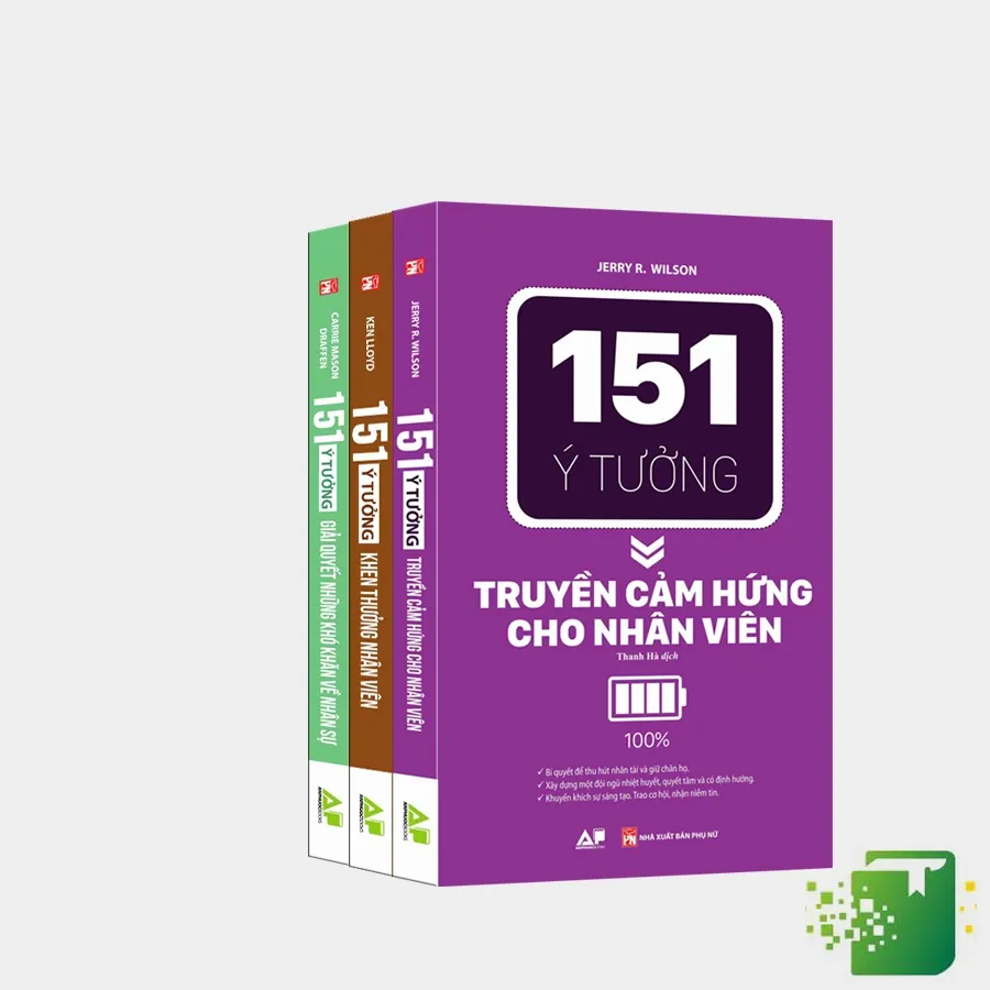 Ảnh Sách - Combo 151 Ý Tưởng Giải Quyết Khó Khăn Về Nhân Sự + Truyền Cảm Hứng Cho Nhân Viên + Khen Thưởng Nhân Viên 1