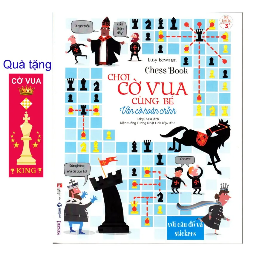 Ảnh Sách - Combo 2 cuốn dạy học CHƠI CỜ VUA CÙNG BÉ, giúp phát triển tư duy, trí thông minh cho trẻ em (tặng 2 bookmark) 3