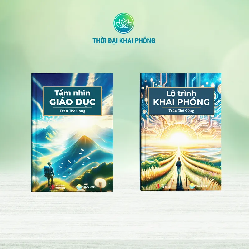 Ảnh Sách - Combo 2 cuốn : Tầm Nhìn Giáo Dục + Lộ Trình Khai Phóng, bìa cứng - Tác giả Trần Thế Công 1