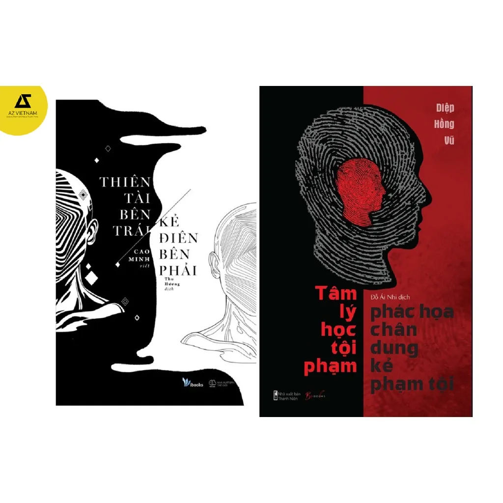 Ảnh Sách - Combo 2 Quyển: Thiên Tài Bên Trái, Kẻ Điên Bên Phải + Tâm Lý Học Tội Phạm: Phác Họa Chân Dung Kẻ Phạm Tội 1