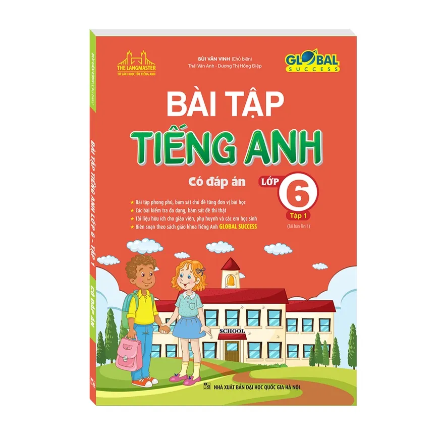 Ảnh Sách - Combo 2c - GLOBAL SUCCESS - Bài tập tiếng anh lớp 6 trọn bộ (có đáp án) - tái bản 01 1