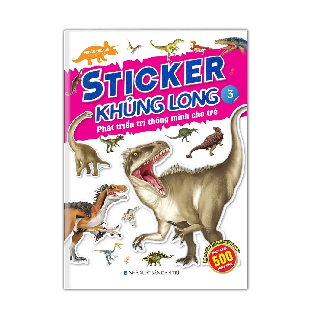 Ảnh Sách - Combo 2c sticker khủng long phát triển trí thông minh tập 3 & 4 2