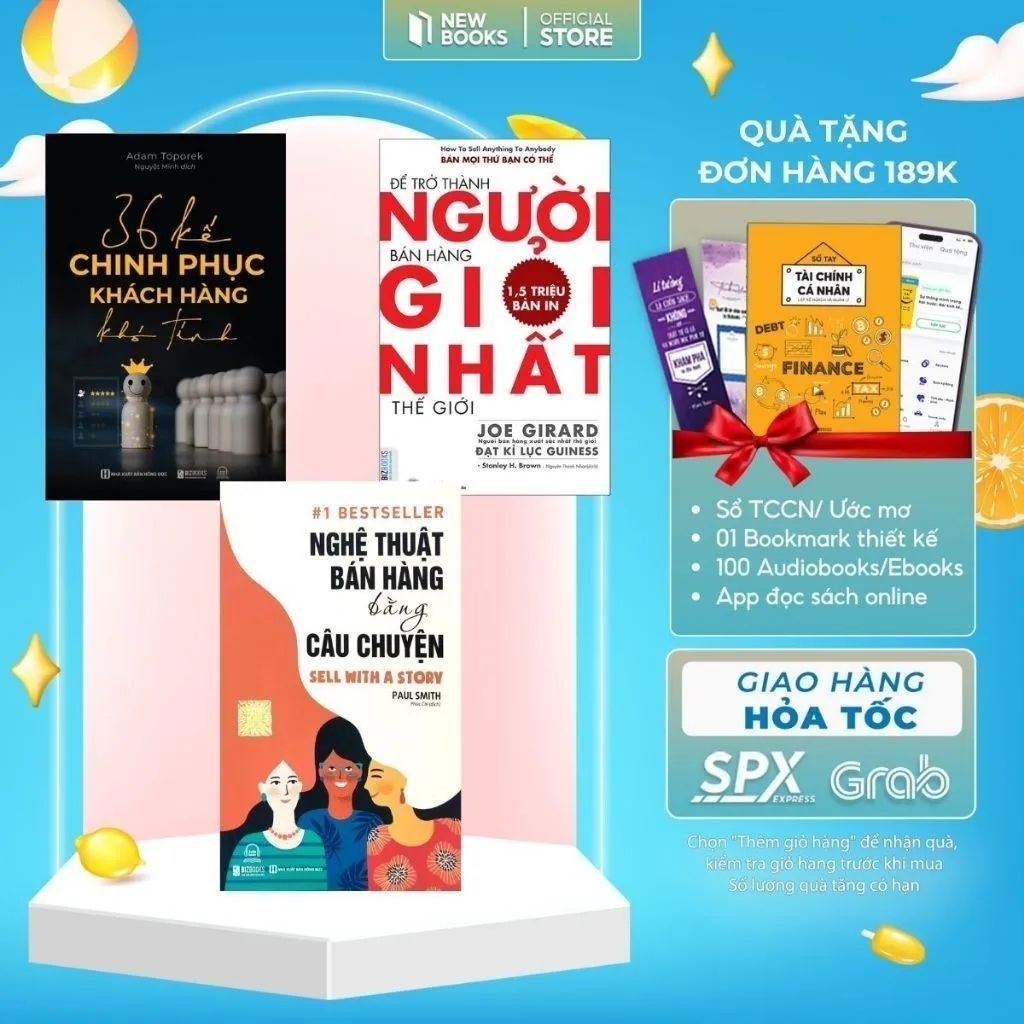 Ảnh Sách- Combo 3 cuốn sách 36 kế chinh phục khách hàng, nghệ thuật bán hàng bằng câu chuyện, người bán hàng giỏi nhất 1