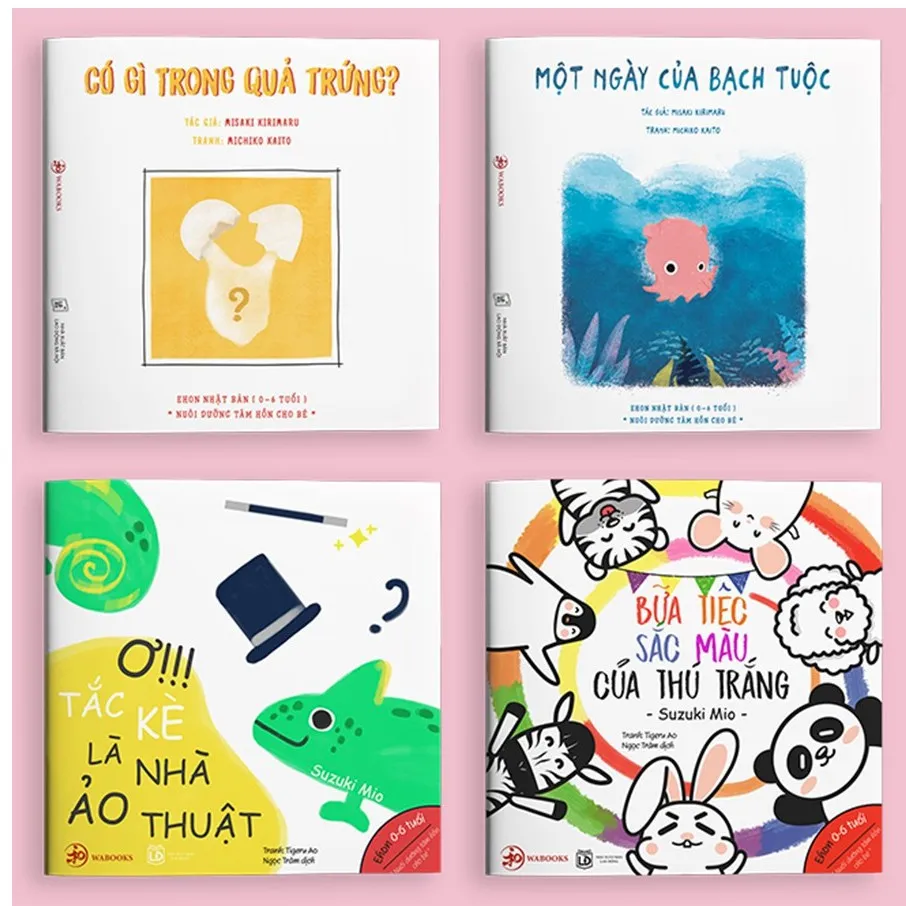 Ảnh Sách - Combo 4 cuốn Điều kì diệu của màu sắc - Ehon Nhật Bản cho bé 0 - 6 tuổi 1