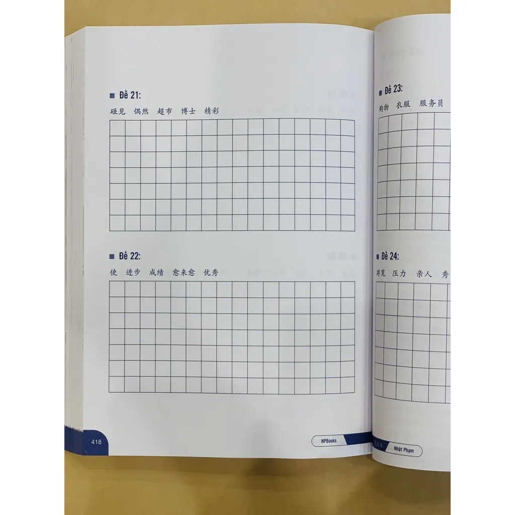 Ảnh Sách - Combo Bài tập củng cố ngữ pháp HSK cấu trúc giao tiếp & luyện viết + Bí kíp thả thính - Song ngữ trung việt 1