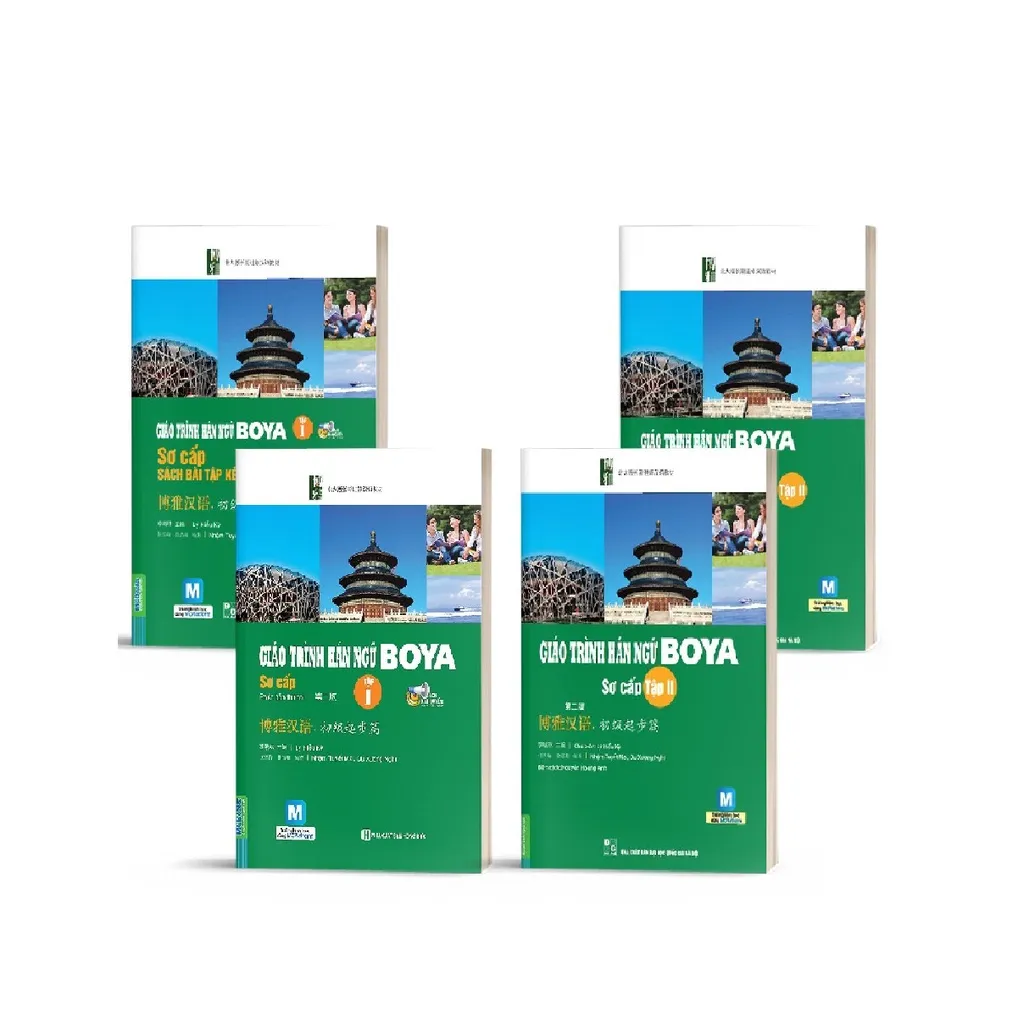 Ảnh Sách - COMBO Giáo Trình Hán Ngữ Boya Sơ Cấp 4 cuốn 1