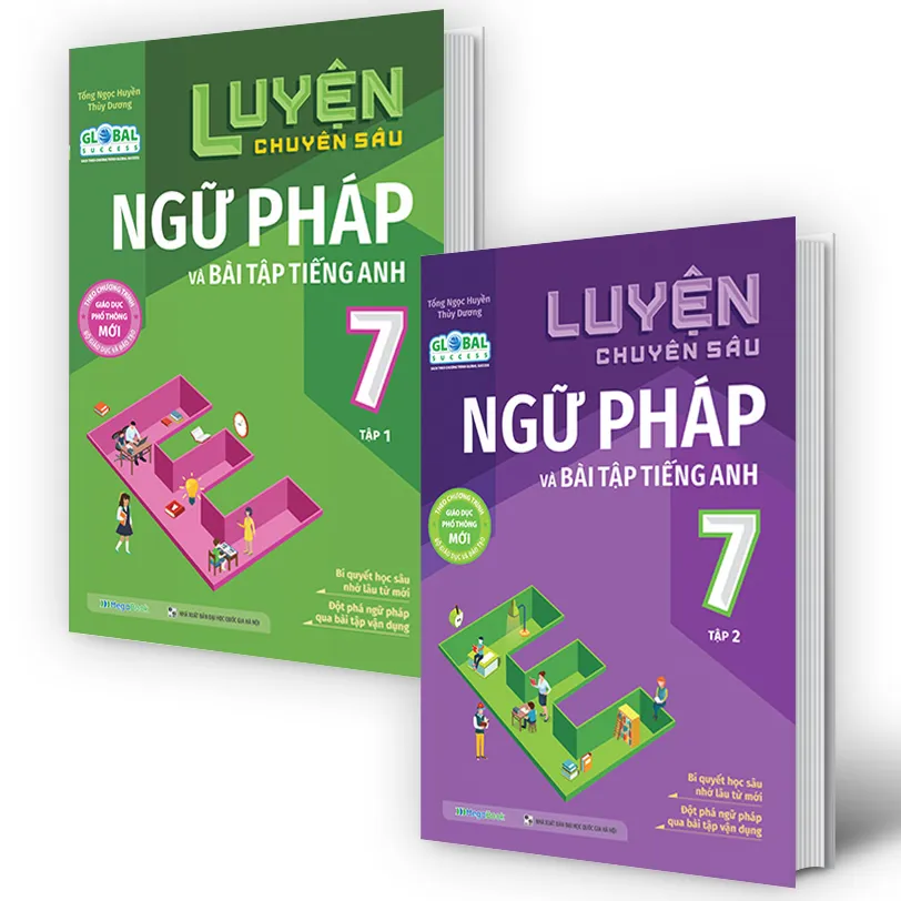 Ảnh Sách Combo Luyện Chuyên Sâu Ngữ Pháp Và Bài Tập Tiếng Anh 7 Tập 2 (Chương Trình Mới) Global lẻ tùy chọn 1