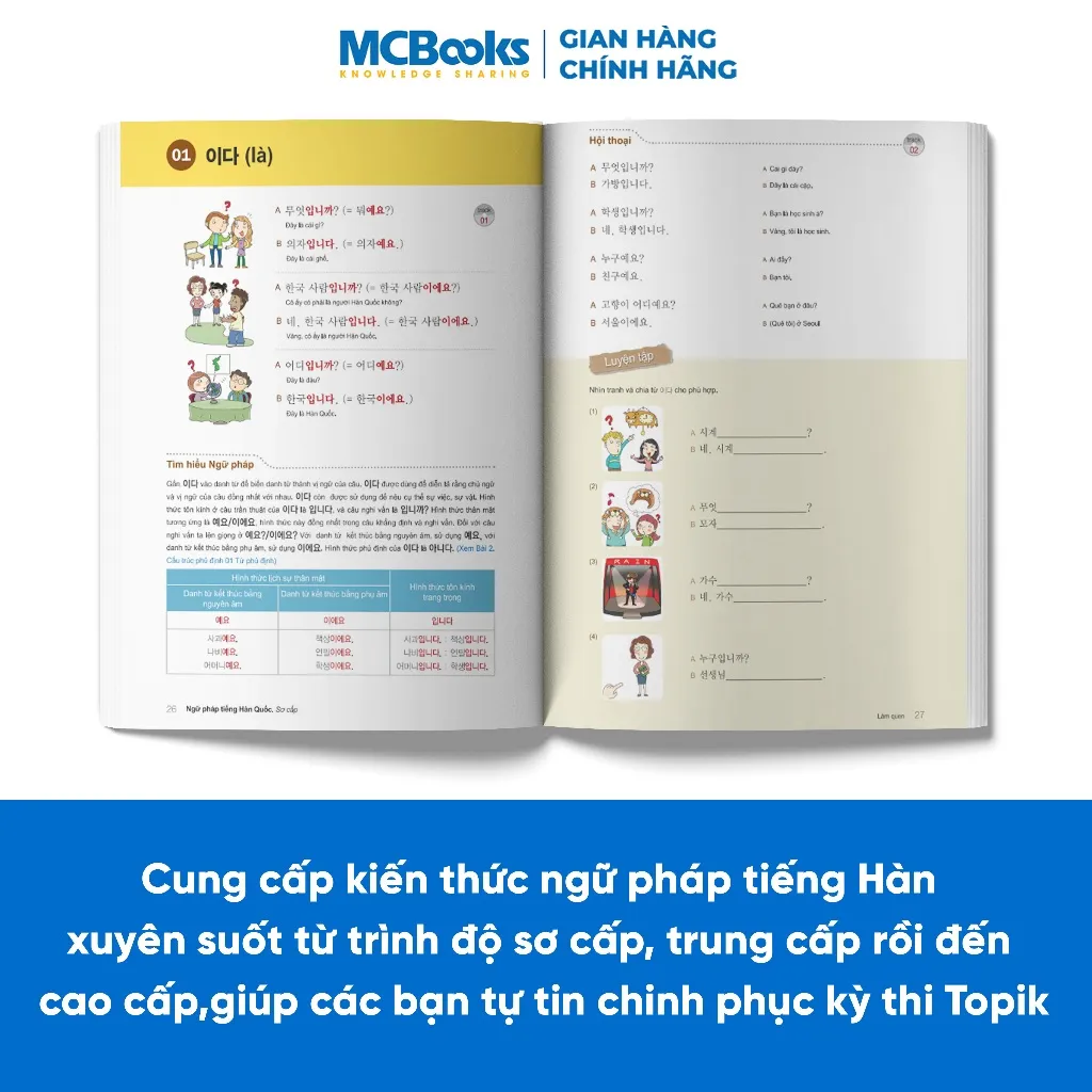 Ảnh Sách - Combo Ngữ Pháp Tiếng Hàn Thông Dụng 4